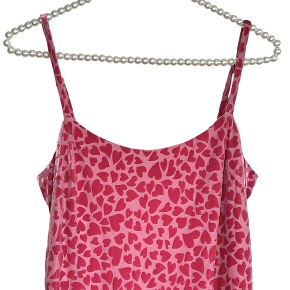 Betsey Johnson Urban Outfitters Velvet Burnout Mini Slip Dress XS Hearts Fairy - Picture 4 of 11